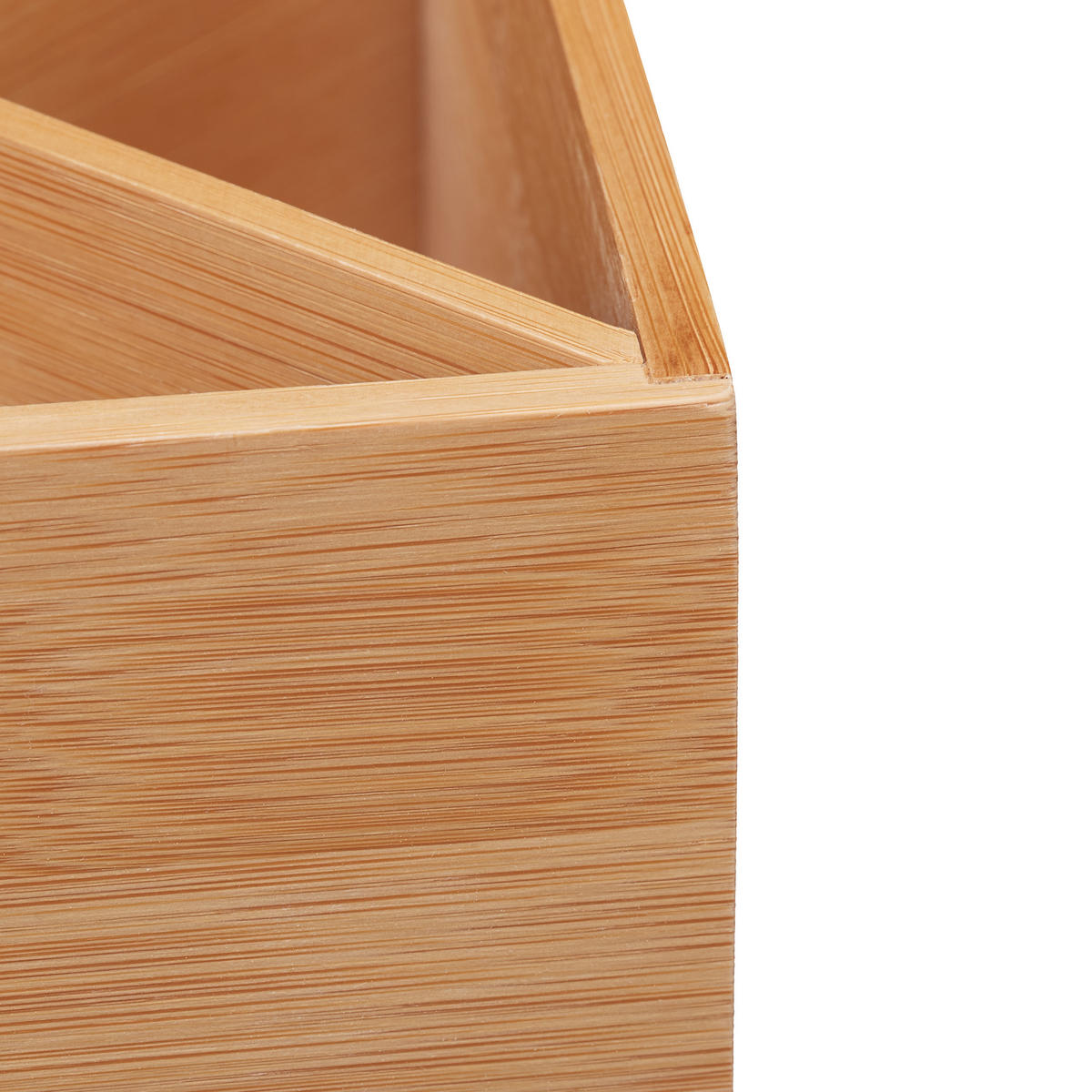 STIFTEHALTER - Hellbraun, Holz/Holzwerkstoff (16.5/16.5/10.5cm) - Relaxdays