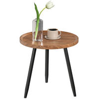 COUCHTISCH DE-15788 mit erhöhtem Rand Nussbaum - Naturfarben, Holzwerkstoff (40/40/39cm) - ComfortXL