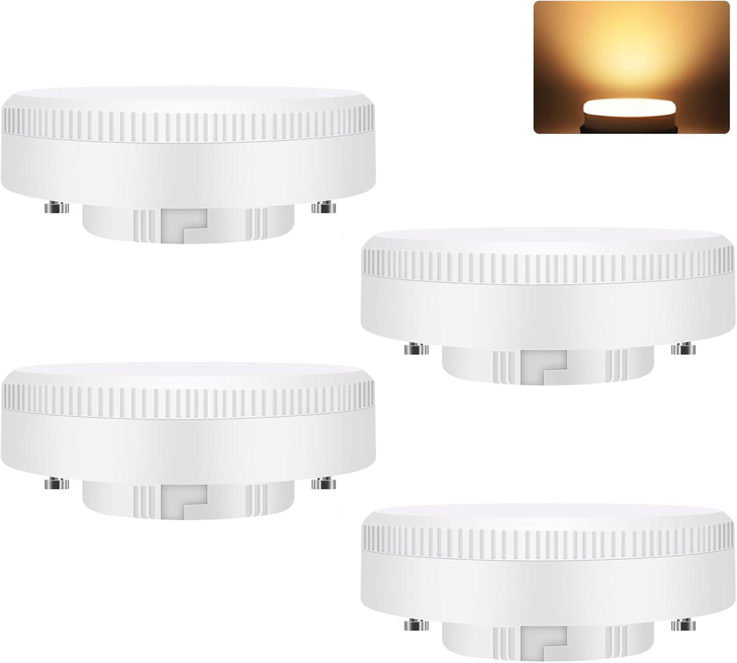 LED-LEUCHTMITTEL GX53 5W(4er-set) - Weiß, Kunststoff (7.4/2.5cm) - Nettlife