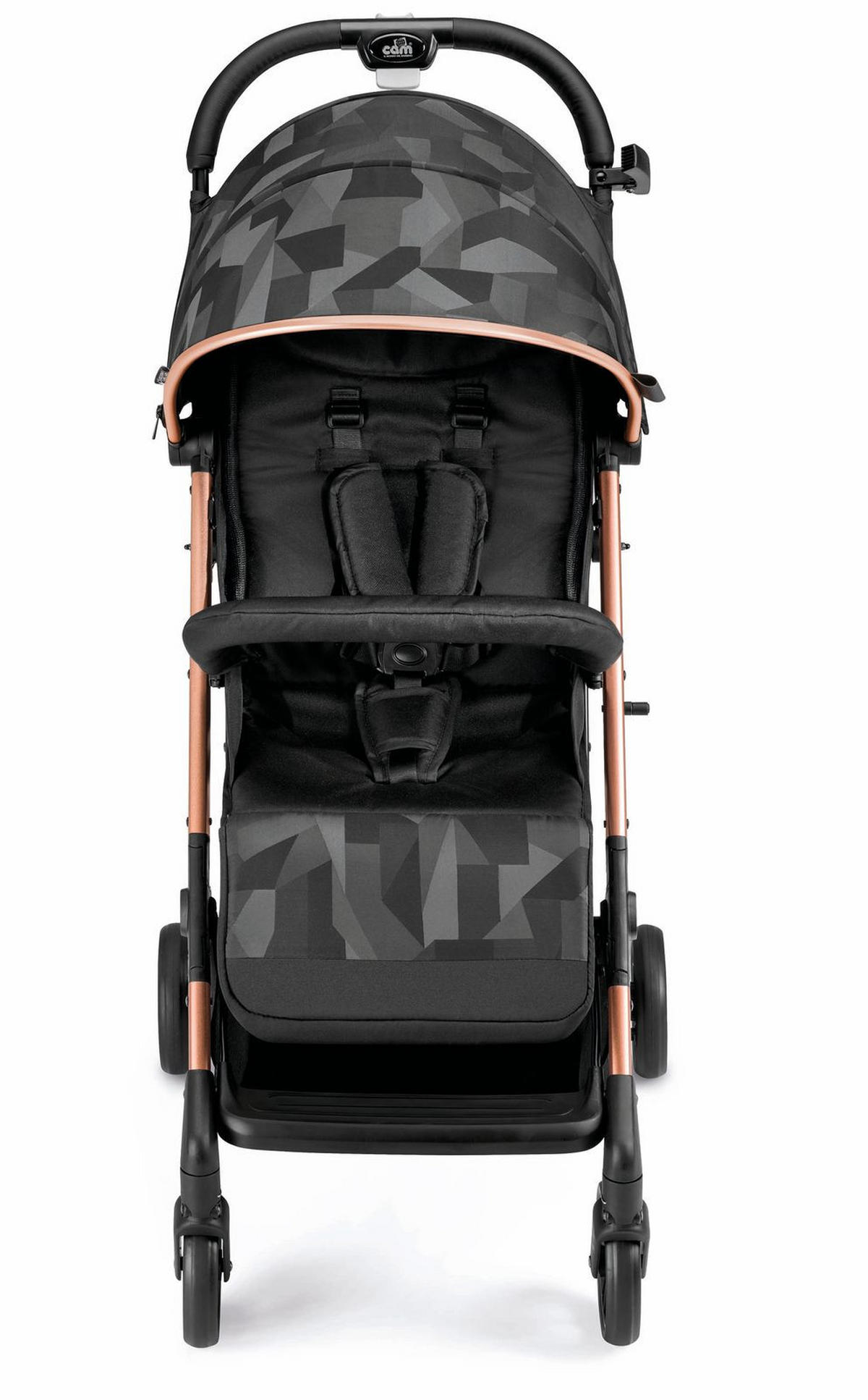 SPORT-KINDERWAGEN Compass | Schwarz | Sportwagen, Kinderbuggy klappbar | Schwarz - Schwarz, Textil (50/110cm) - Cam il Mondo del Bambino S.p.A.