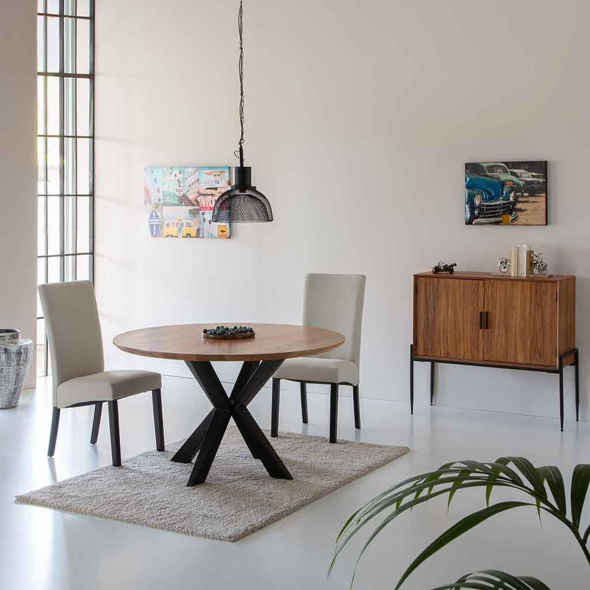 ESSTISCH aus Holz D130x77 cm - Braun, Holz (130/130/77cm) - Wanderlust