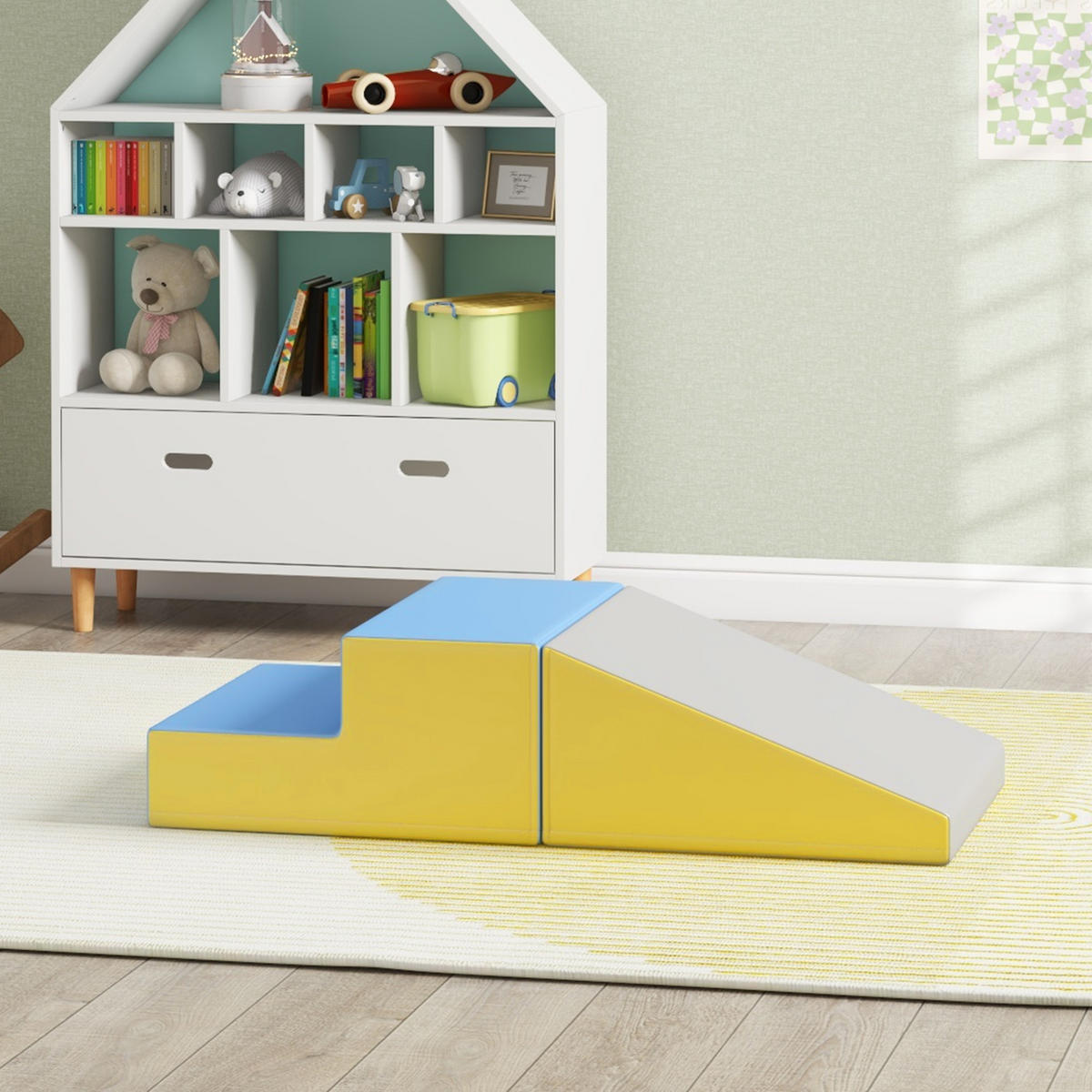 BAUSTEINE DE-18206 2 XL-Krabbelblöcke, Kletterspielzeug Bunt - Multicolor, Kunststoff (50/50cm) - ComfortXL