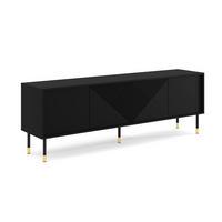 TV-MÖBEL Aglaé Schwarz - Schwarz, Holzwerkstoff (180/61/40cm) - Petits-meubles