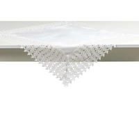 TISCHDECKE Bernadette - Weiß, Textil (80/80/1cm) - home&you