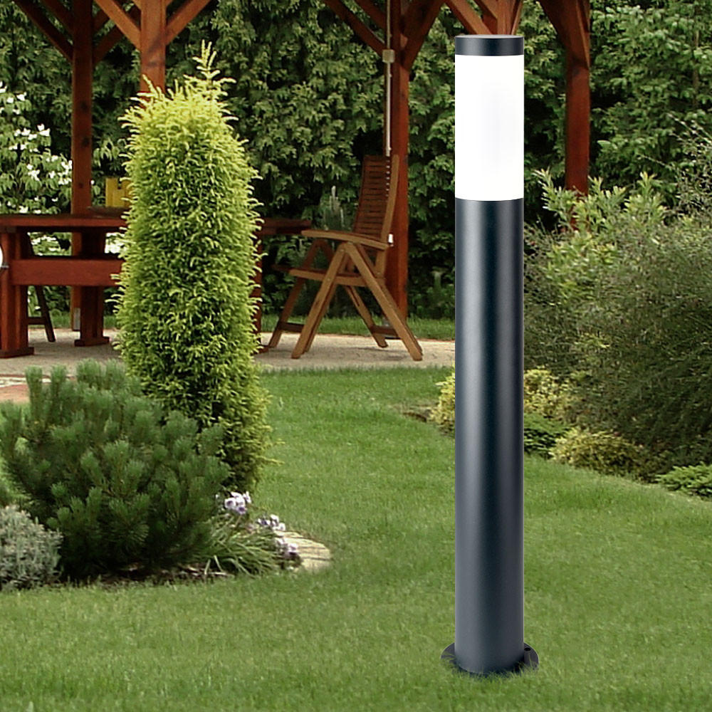 LED WEGELEUCHTE Edelstahl Anthrazit - Anthrazit, Metall (7.6/11/80cm)