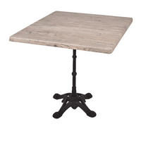 BISTROTISCH Kollin 80x80cm Quadratisch Hellbraun Holz Cafétisch - Hellbraun, Holz (80/80/66cm) - DELUKE