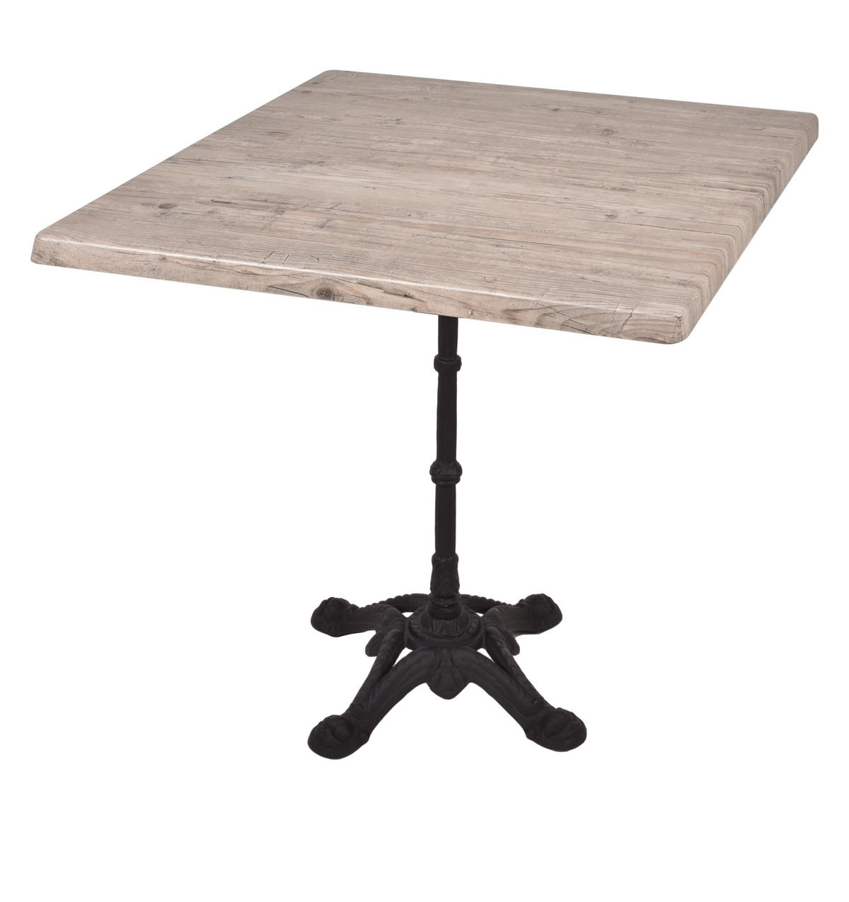 BISTROTISCH Kollin 80x80cm Quadratisch Hellbraun Holz Cafétisch - Hellbraun, Holz (80/80/66cm) - DELUKE
