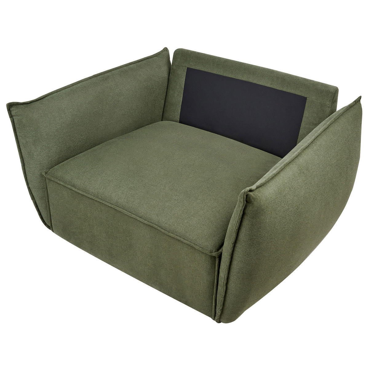 SESSEL Stoff Grün Kunes - Grün, Textil (124/78/94cm) - Beliani