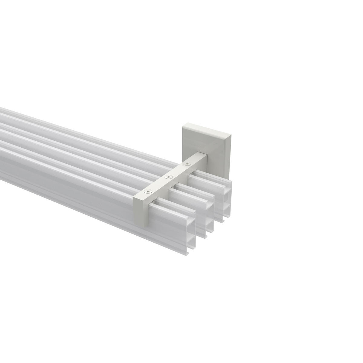 TRÄGER FÜR GARDINENSTANGEN INNENLAUF 14x35 mm, Smartline 3-läufig, Weiß - Weiß, Metall (10/6.5/4.5cm) - INTERDECO