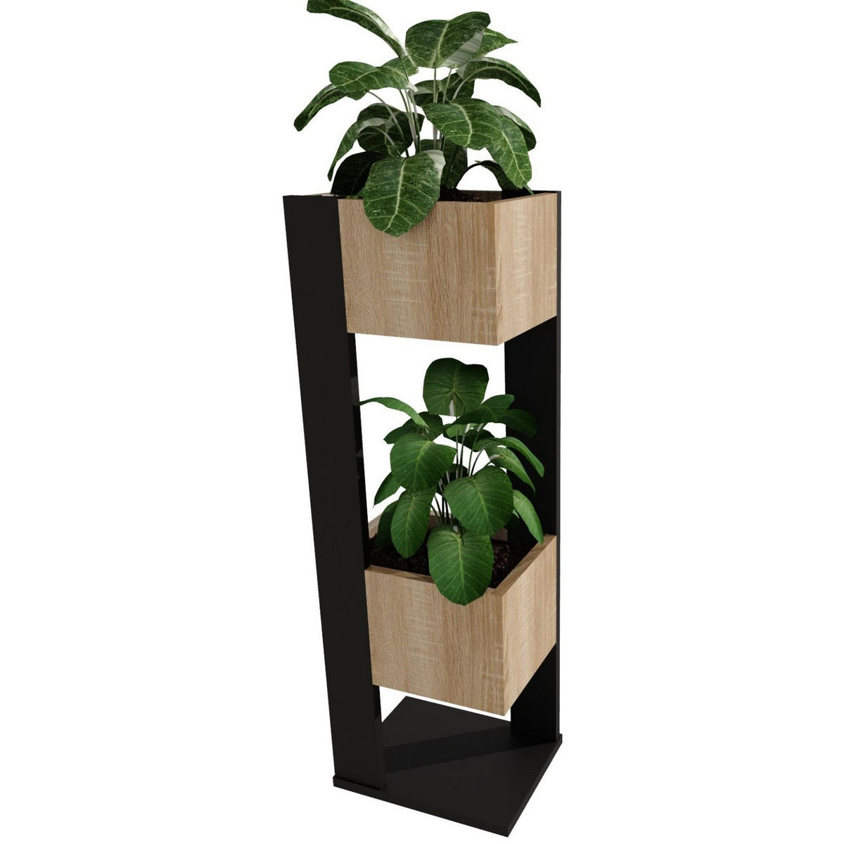 BLUMENSTÄNDER Duo - Sonoma Eiche, Holzwerkstoff (23/98/29cm) - RAUMHIRSCH FURNITURE