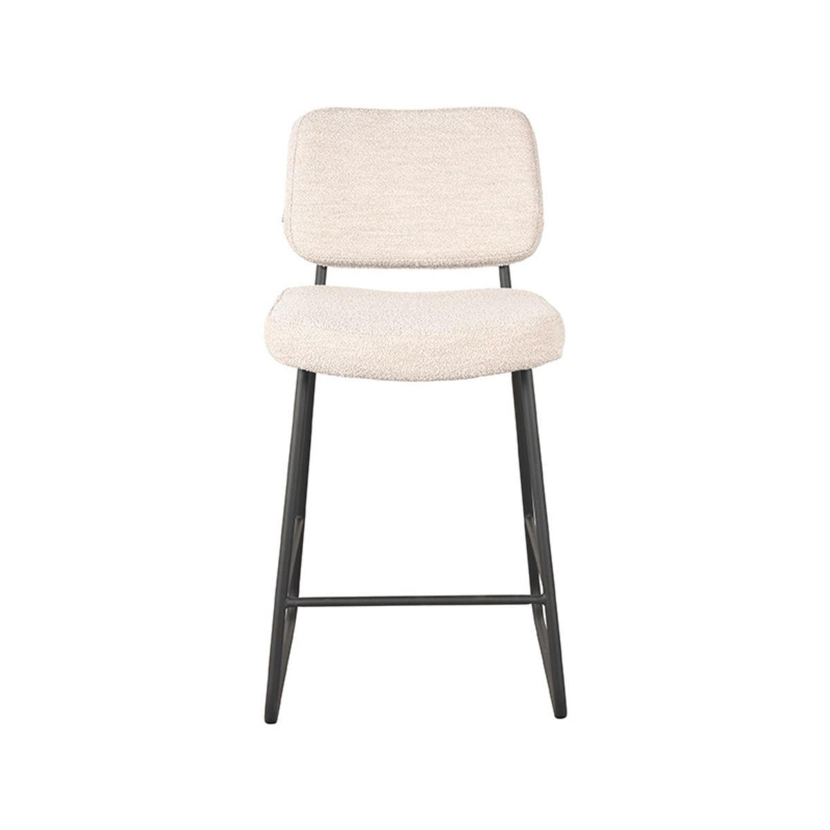 BARHOCKER Noah Weiß 48/61/94 cm 2er-Set - Weiß, Metall (61/94/48cm) - LABEL51