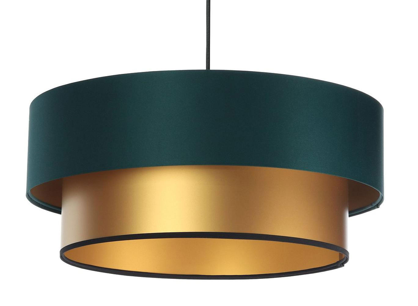HÄNGELEUCHTE Grün 40/20 cm - Goldfarben/Grün, Kunststoff (40/1/20cm) - ONZENO