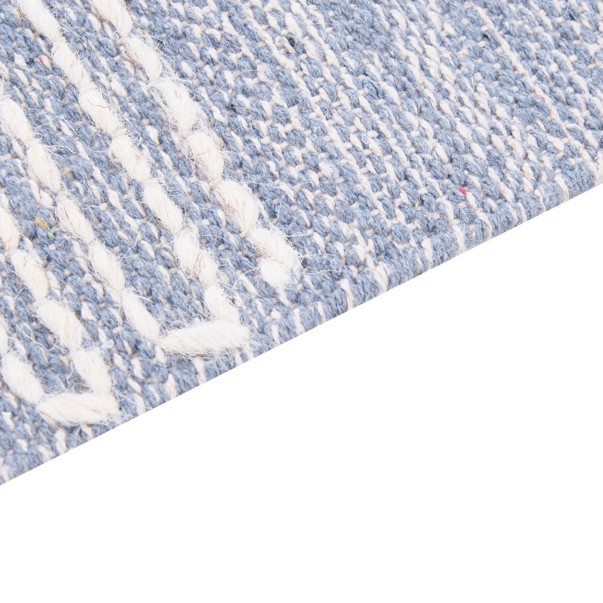 KURZFLOR-TEPPICH Ansar 200/140 cm - Blau, Textil (140/200cm) - Beliani