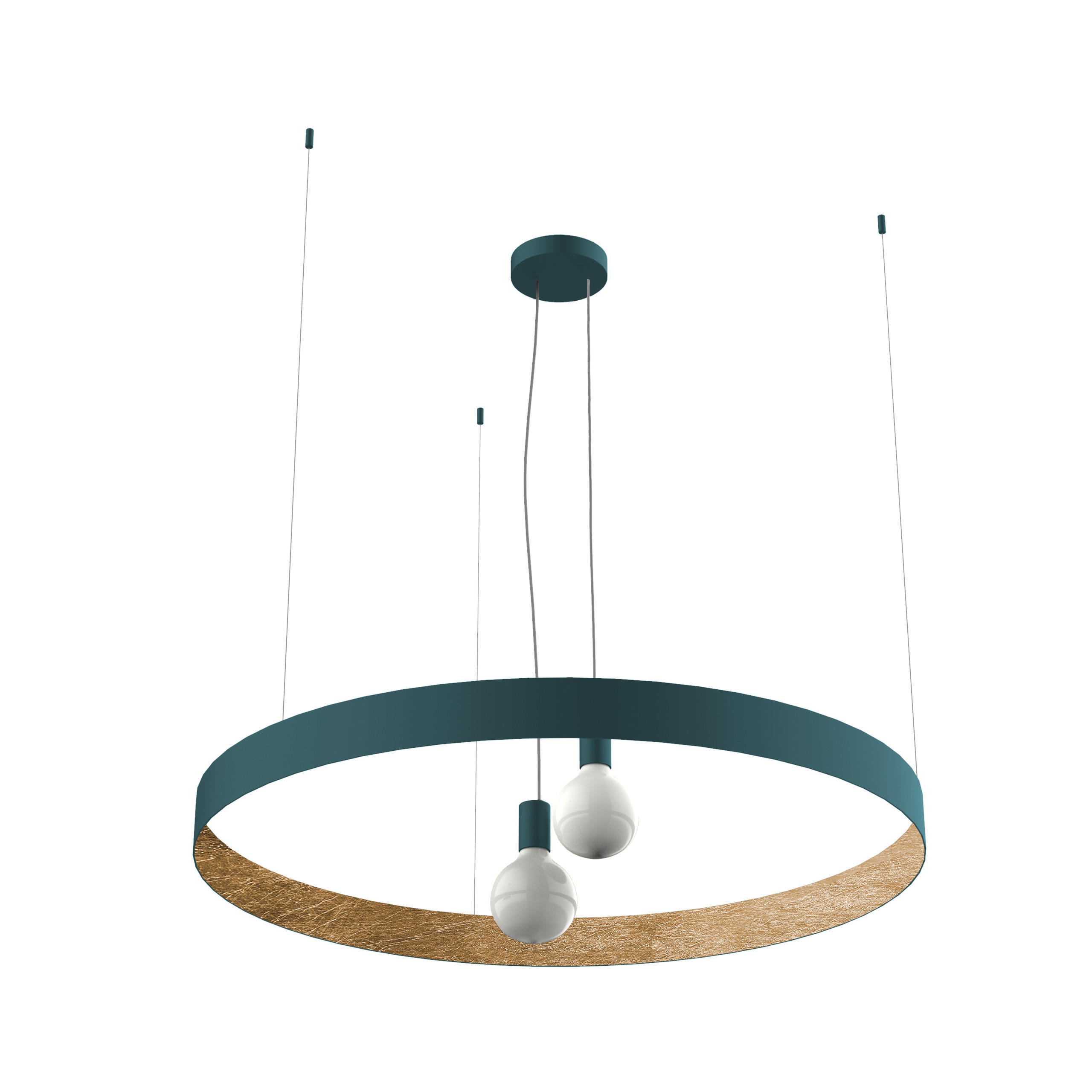 HÄNGELEUCHTE - Blau, Metall (6/80/80cm) - Lumicom