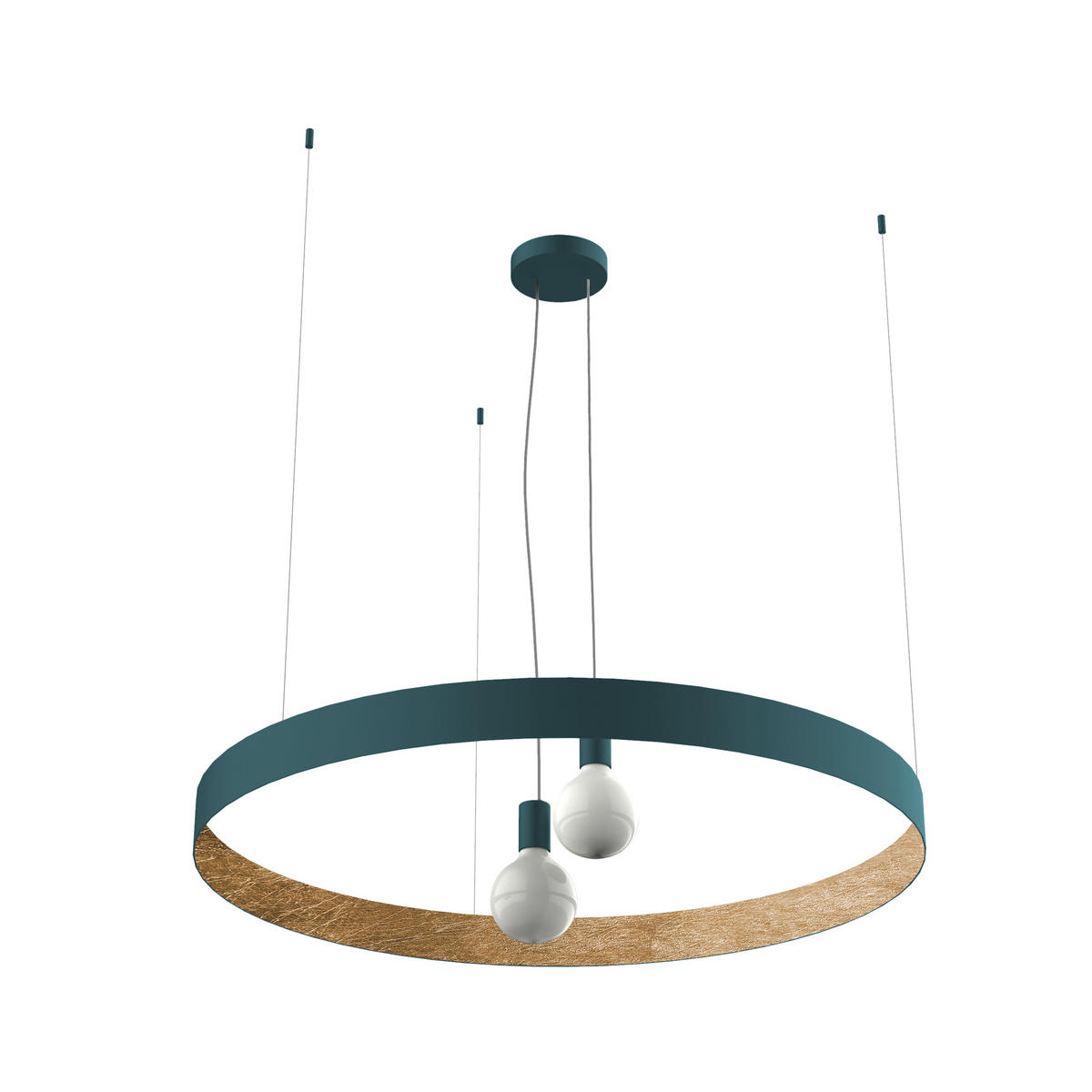 HÄNGELEUCHTE - Blau, Metall (6/80/80cm) - Lumicom