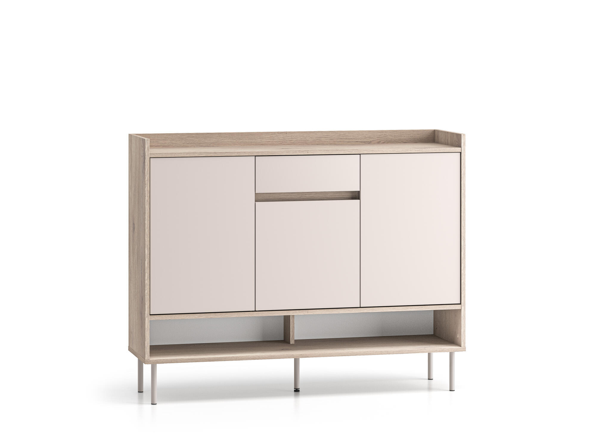 SIDEBOARD VOCO Beige 120x34x95 cm - Beige, Holzwerkstoff (120/95/34cm) - FURNLUX
