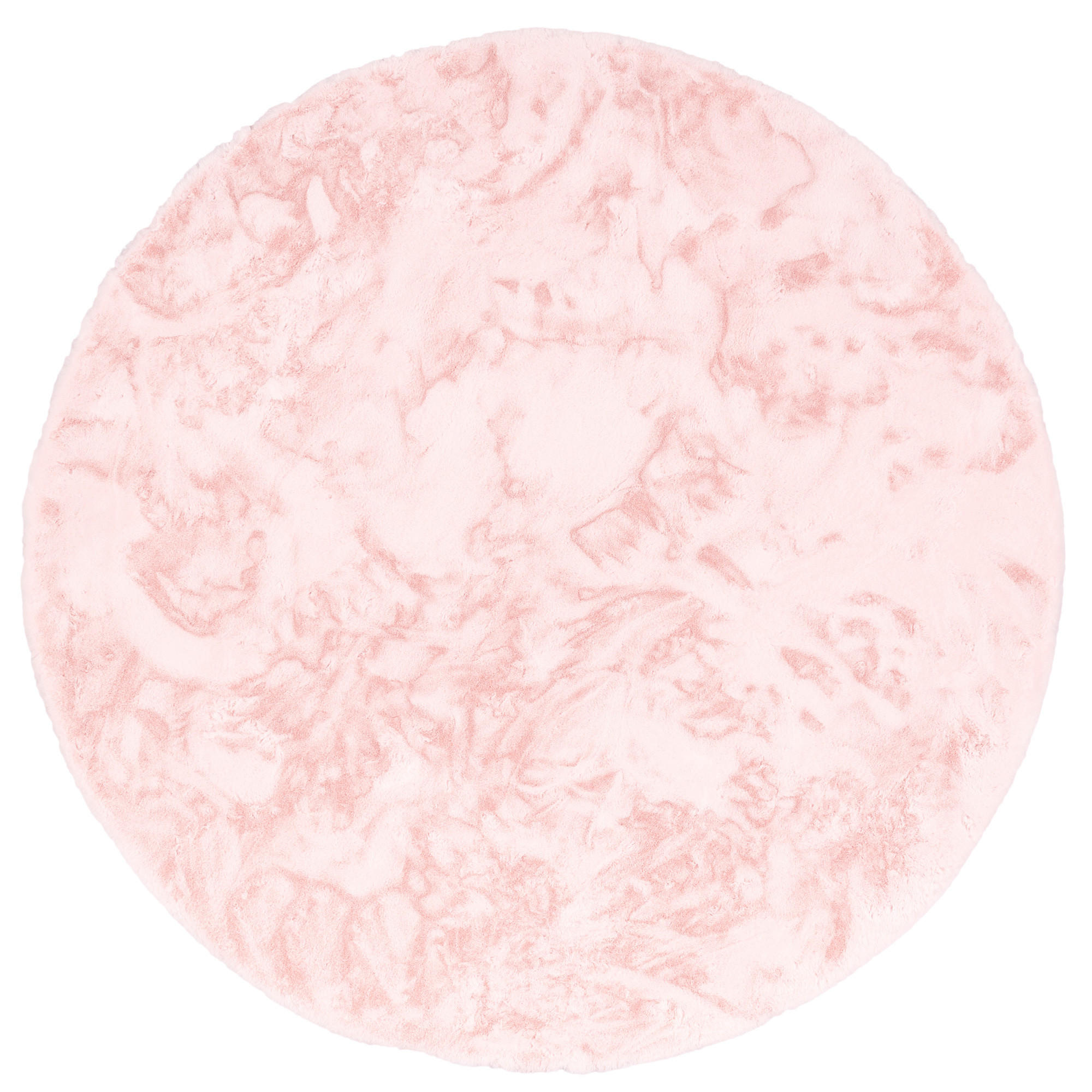 FELLTEPPICH LUXUS SUPER SOFT PLUSH RUND - Rosa, Textil (120/120cm) - Pergamon