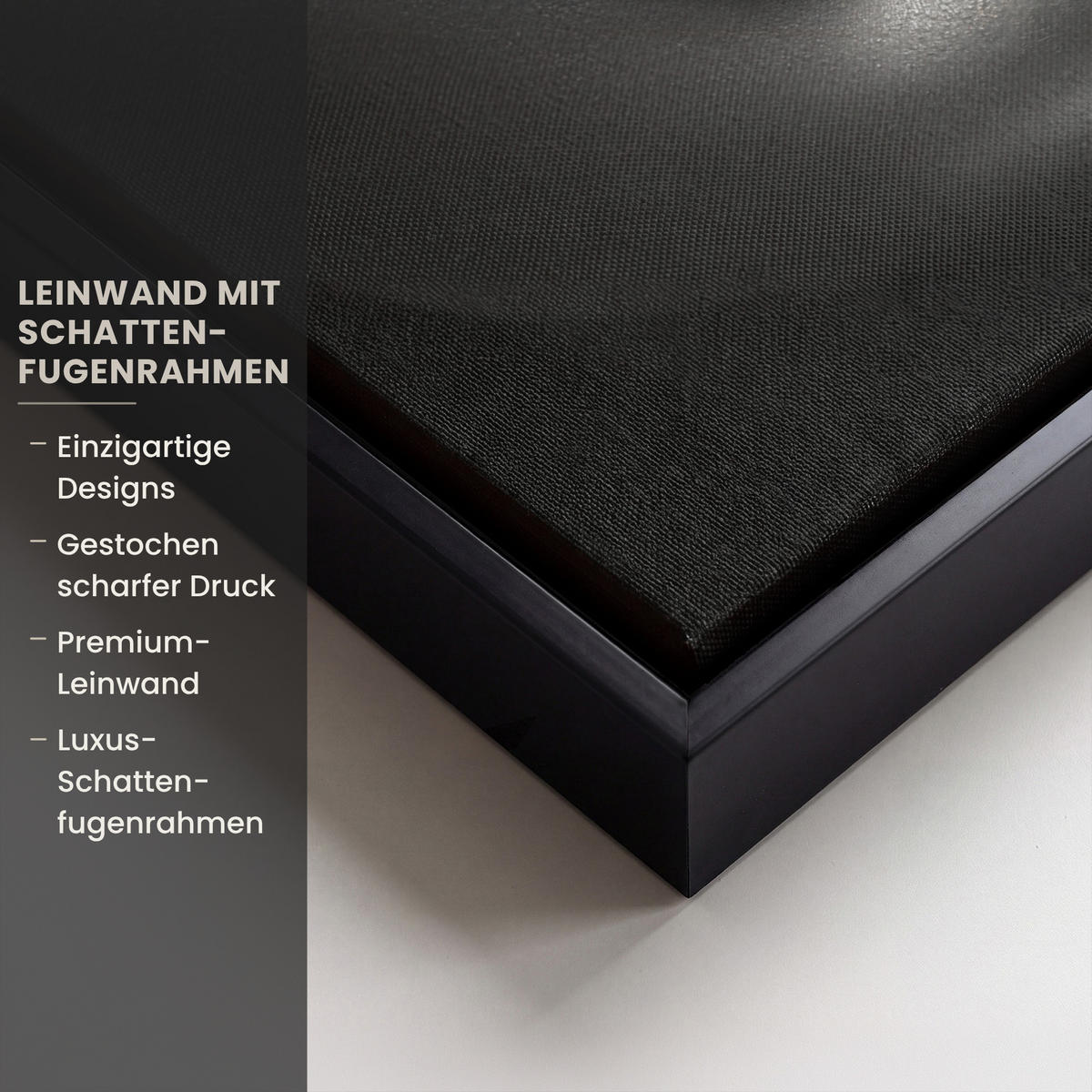 LEINWAND Bilder mit Rahmen - Frau - Schwarz - Gold - Gesicht - Lippen - 30x20 - Goldfarben, Textil (30/20cm) - MuchoWow