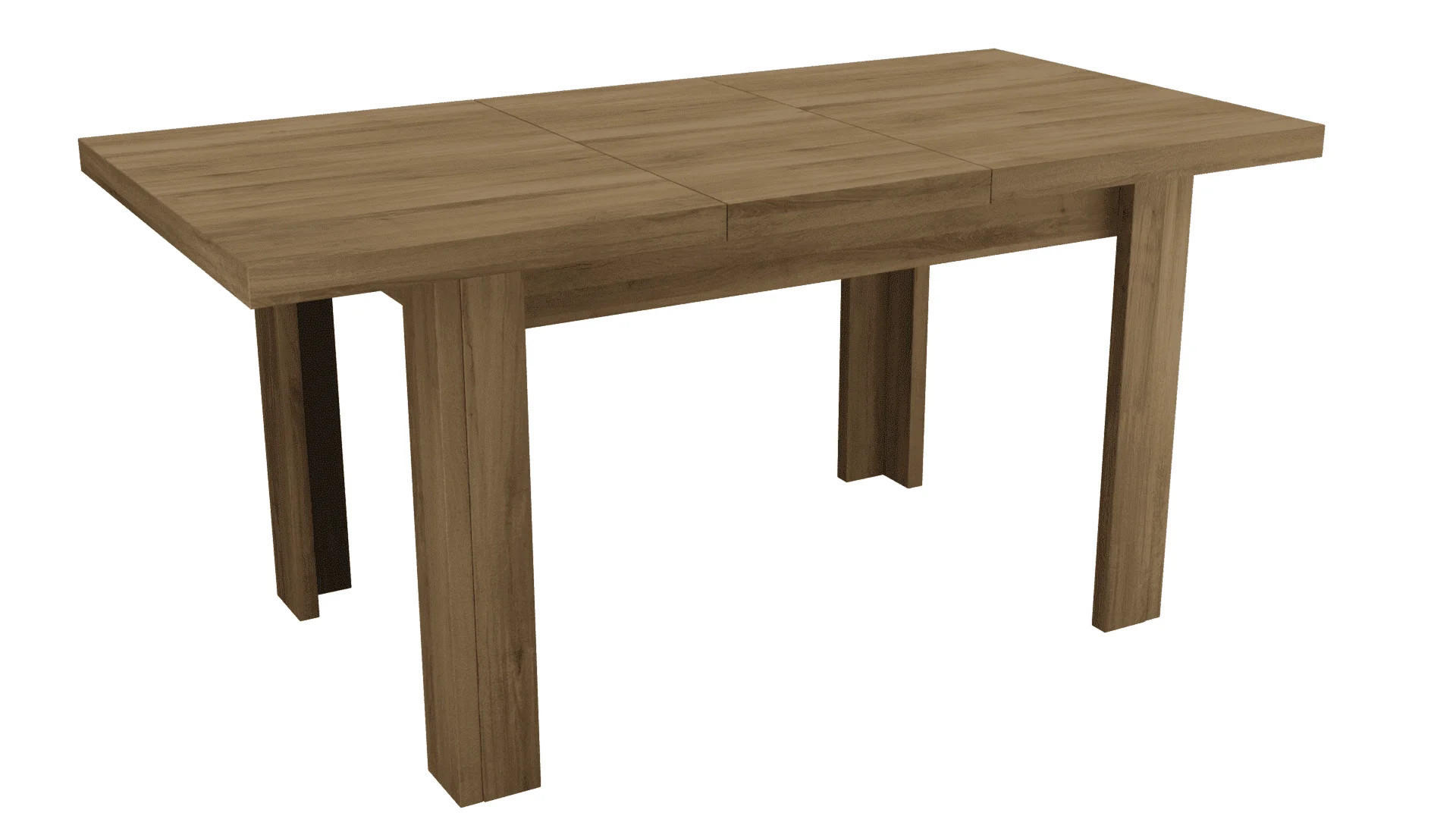 ESSTISCH ausziehbar 120-160 cm Eiche Lefkas - Eichefarben, Holzwerkstoff (120/80/48cm)
