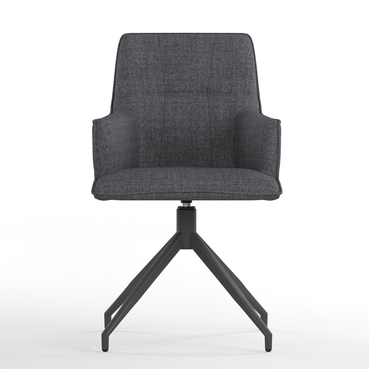 GARTENESSGRUPPE - 9-teilig - Stahl / Polyester - Dunkelbraun, Textil/Metall - home24