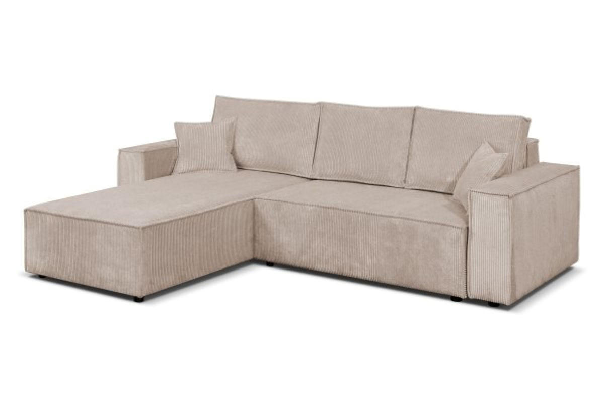 ECKSOFA Passio L-Form mit Schlaffunktion und Bettkasten 275 cm cappucino - Cappuccino, Kunststoff (275/190cm) - Margaret Hadas24
