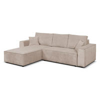 ECKSOFA Passio L-Form mit Schlaffunktion und Bettkasten 275 cm cappucino - Cappuccino, Kunststoff (275/190cm) - Margaret Hadas24
