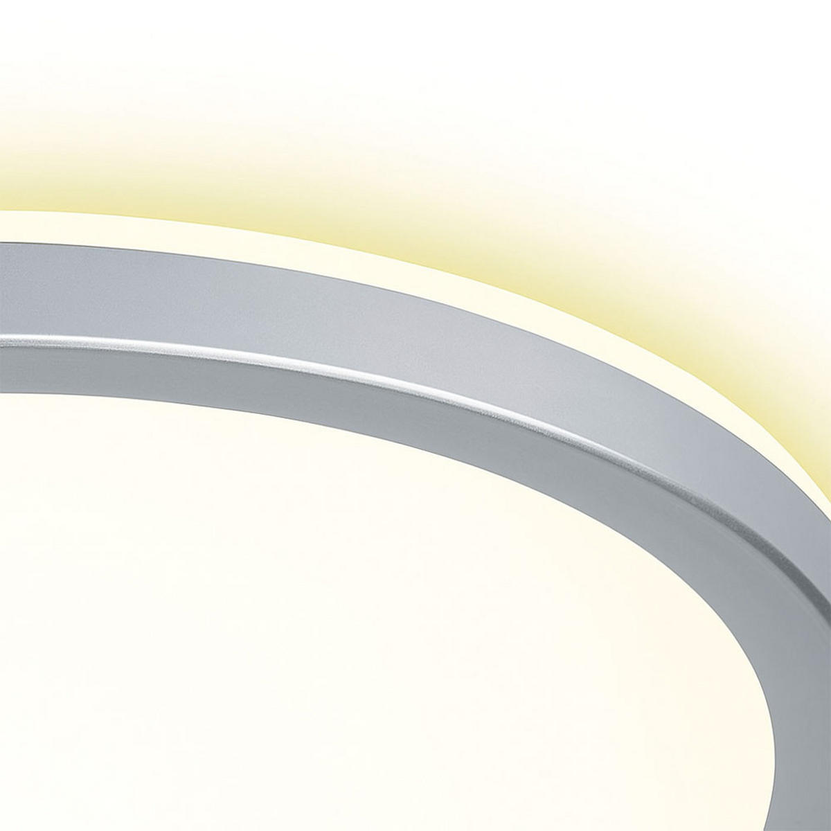 LED DECKENLEUCHTE Silber Opal - Silberfarben, Kunststoff (29.3/29.3/2.9cm) - Briloner