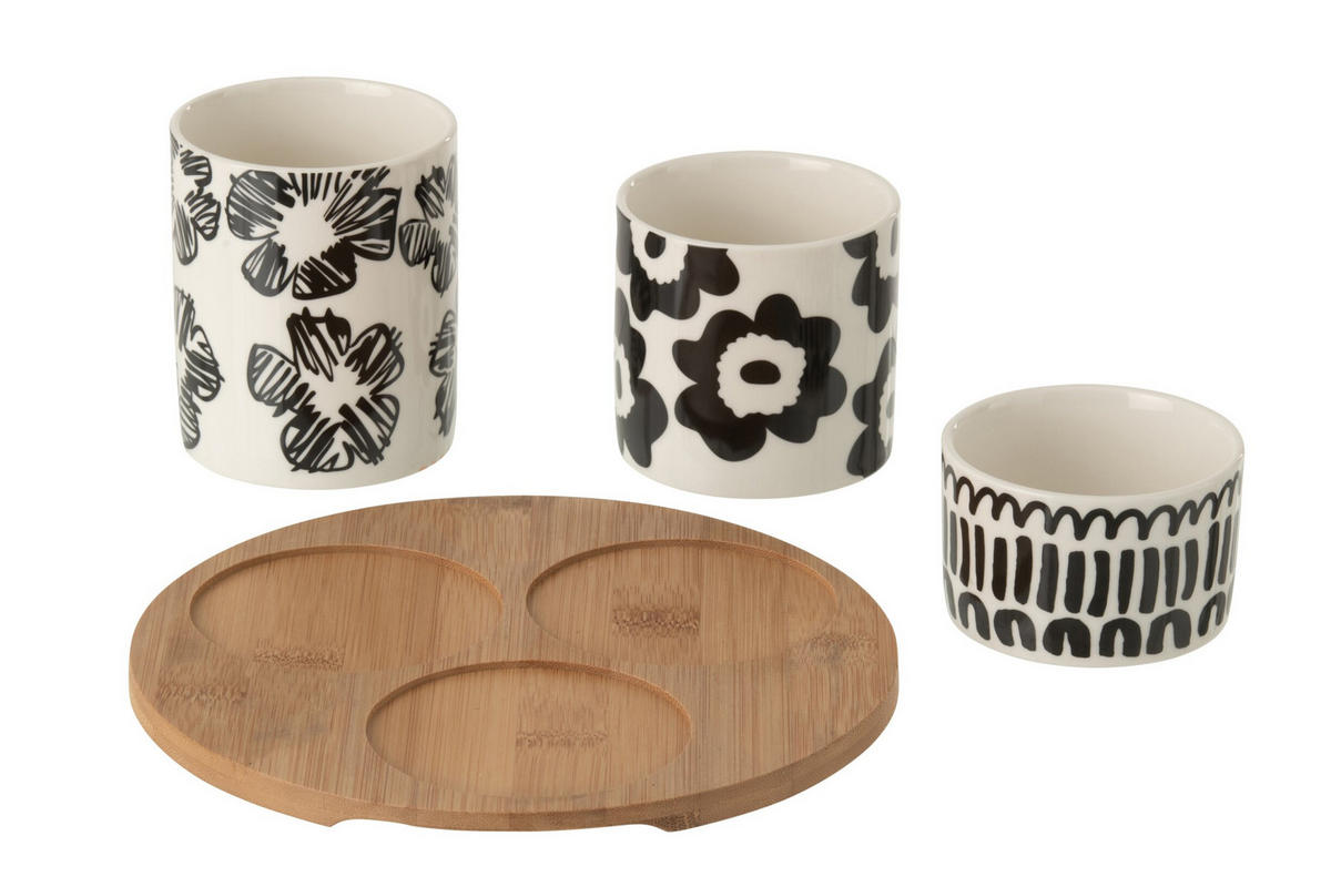 APERITIF-SET KERA - Weiß, Keramik (20/10.9/20cm) - J-Line