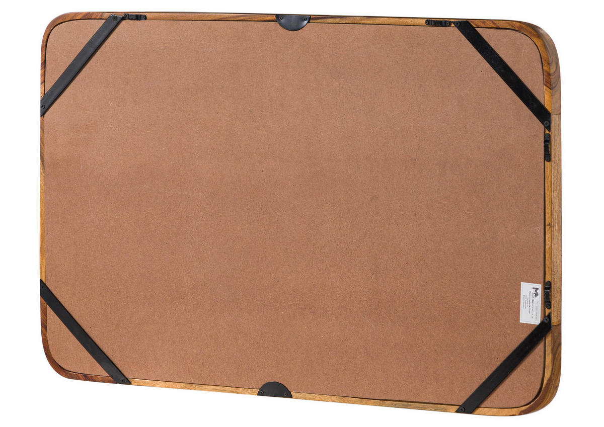 WANDSPIEGEL Sheesham 60x5x90 hellbraun lackiert MAILAND #140 - Braun, Holzwerkstoff (60/90/5cm) - Massivmoebel24