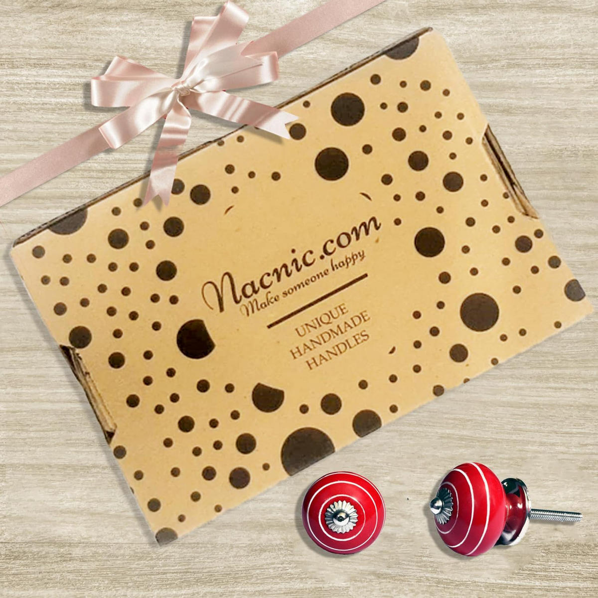 KERAMIKKNÖPFEN Set mit 10 in verschiedenen Farben40 mm Durchmesser - Multicolor, Keramik (4/4/6.9cm) - Nacnic