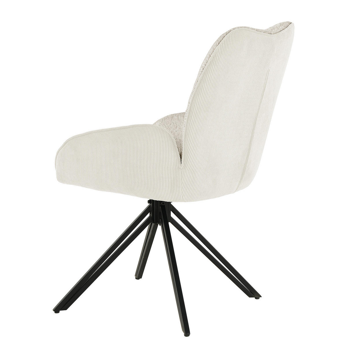DREHBARER POLSTERSTUHL - 2er-Set - Beige, Textil/Metall (52/87/63cm) - home24