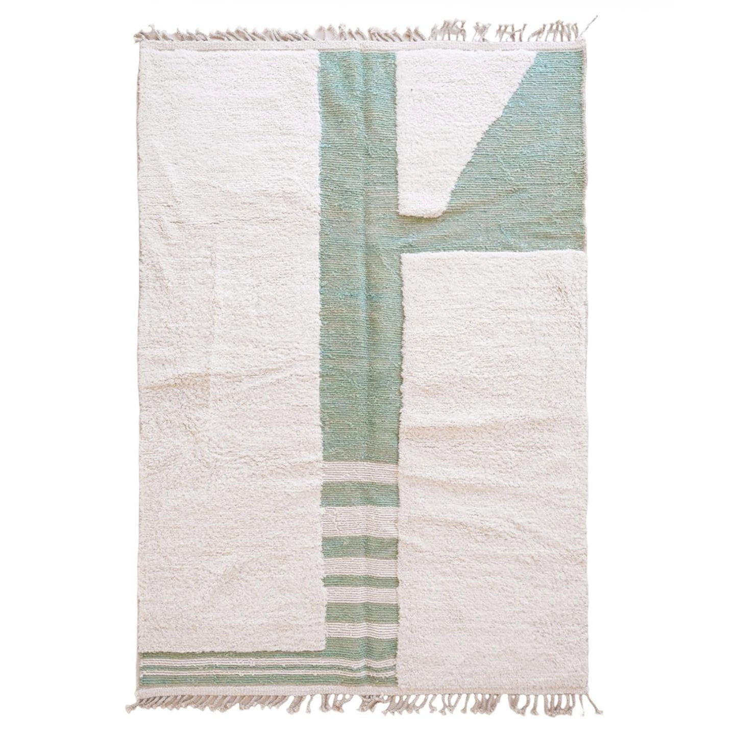 BERBERTEPPICH aus Marokko modern grün - Grün, Naturmaterialien (206/300cm) - AFK Living