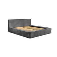 POLSTERBETT Modesto Stoff Lincoln - Anthrazit, Holzwerkstoff/Textil (180/200cm) - Fun Möbel