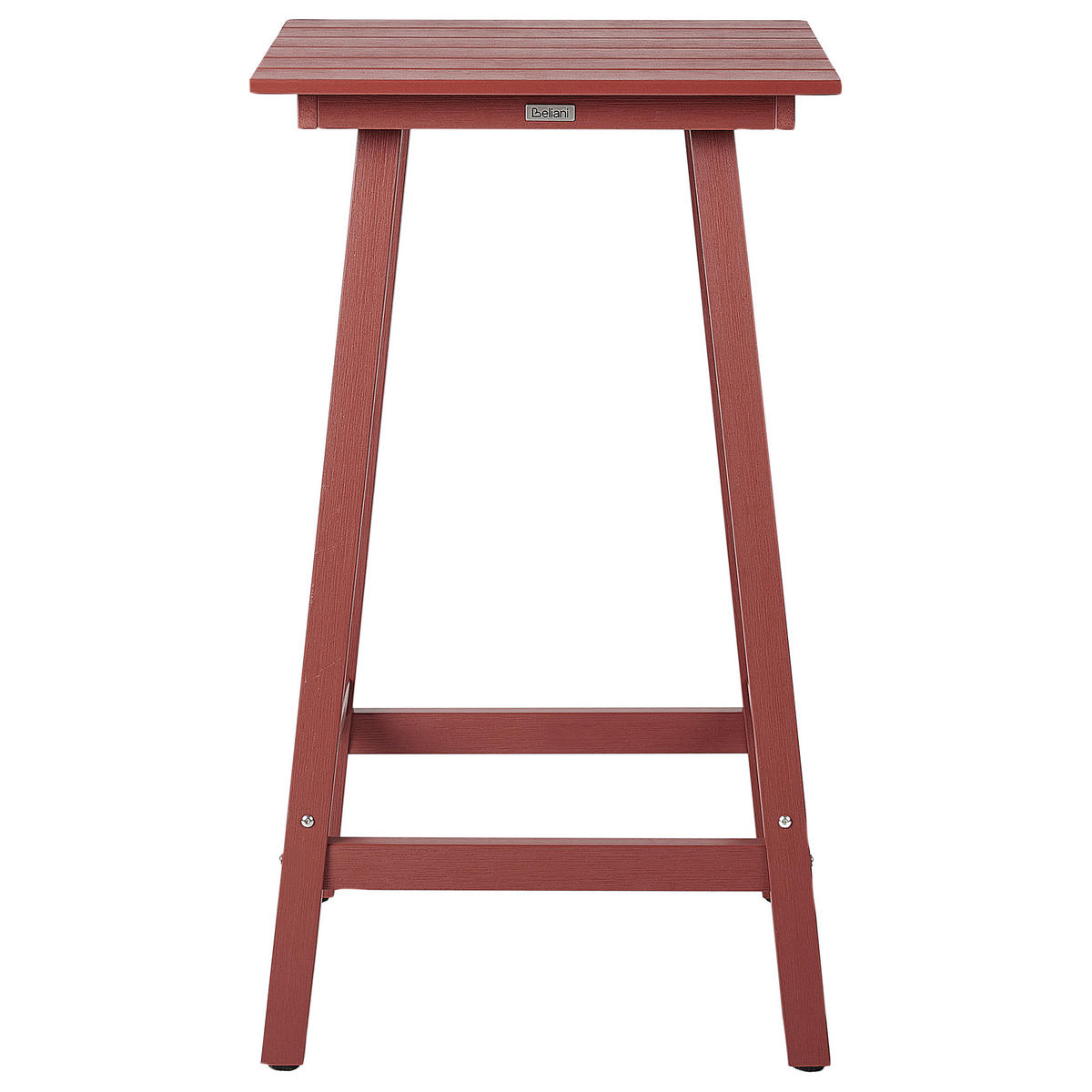 BAROVÝ STŮL Červený Adirondack - červená, plast (60/59/103cm) - Beliani