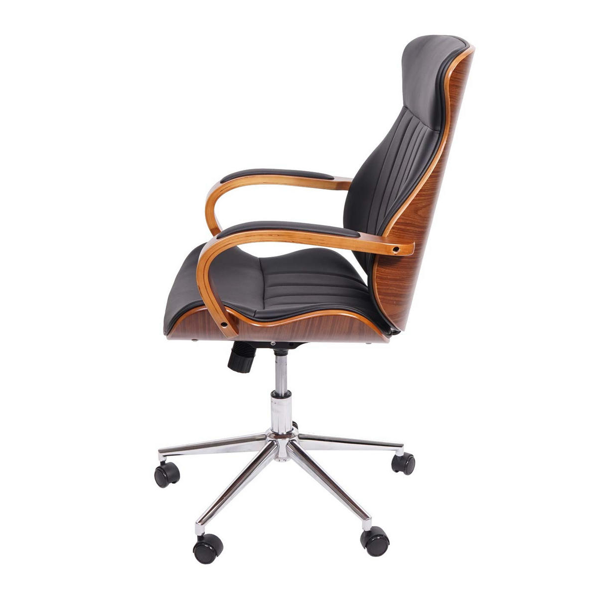 BÜROSTUHL Schwarz - Schwarz, Holz (63/109/64cm) - MCW