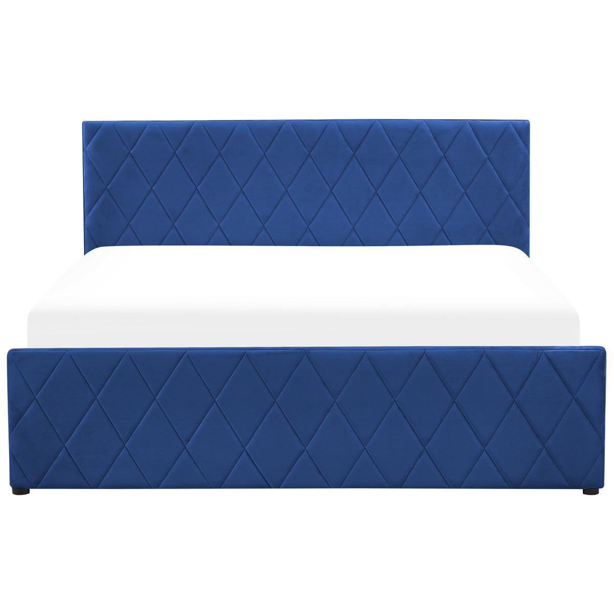 BETT mit Stauraum 160x200 cm Blau Rochefort - Blau, Textil (160/200cm) - Beliani