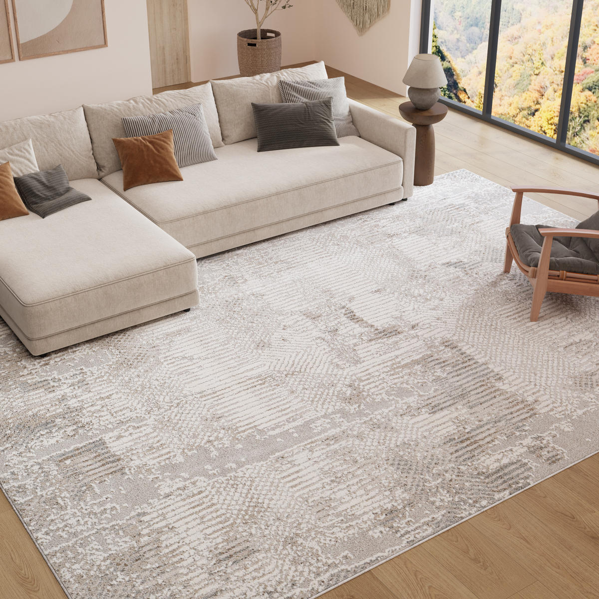 TEPPICH TREND Hellgrau 80/150 cm - Hellgrau, Textil (80/150cm) - Tapiso