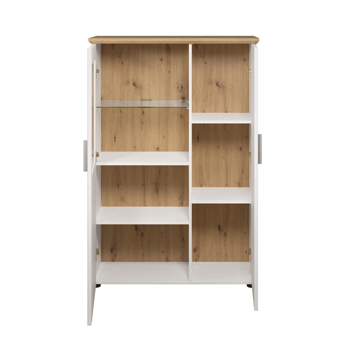 VITRINE Shade Pinienfarben - Pinienfarben, Holzwerkstoff (95/140/38cm) - Trendteam