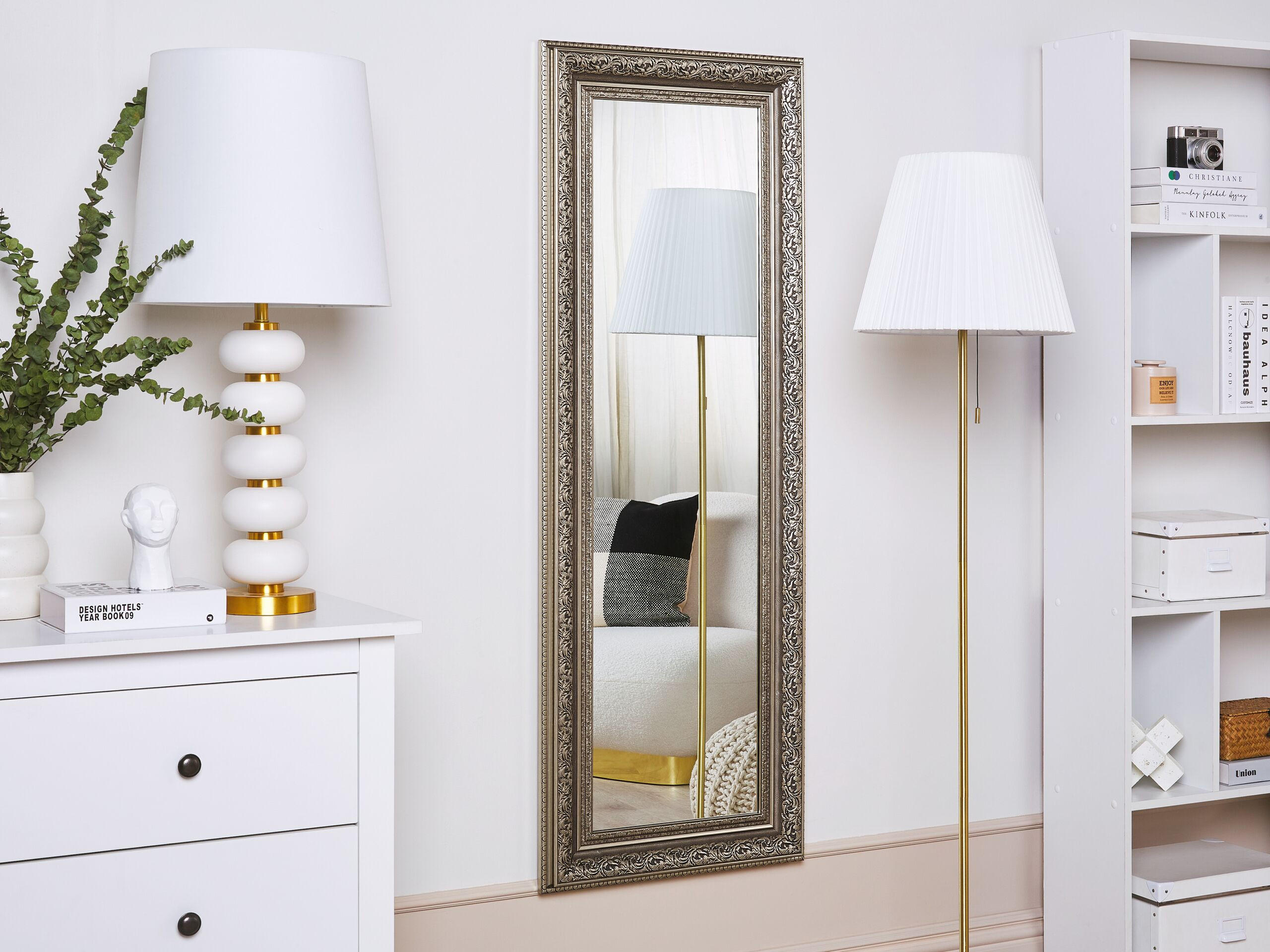 WANDSPIEGEL gold rechteckig 51/141 cm Aspen - Goldfarben, Kunststoff (51/141/4cm) - Beliani