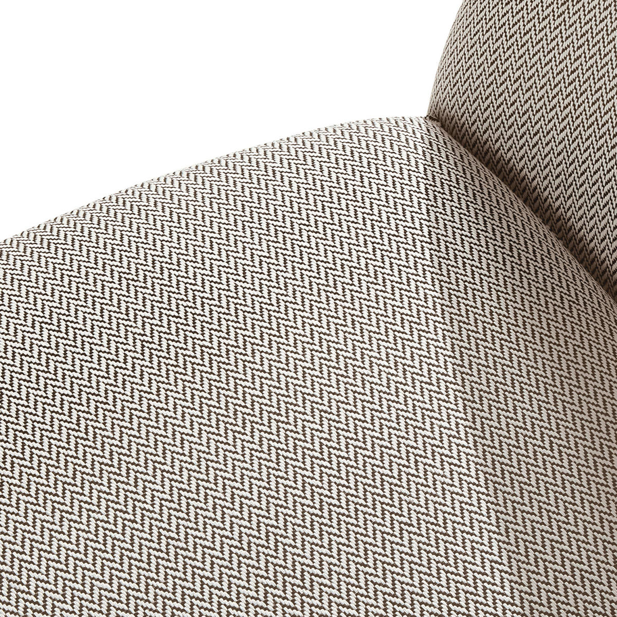 GARTENSOFA SOLIS Loungesofa, - Braun, Textil/Metall (118/76/66cm) - KONSIMO®