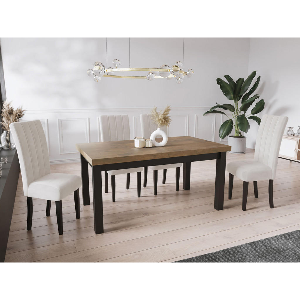 Thumbnail - WFL Group Esstisch, Alteiche, Holzwerkstoff, Rechteckig,Rechteckig, 80x78x120 cm, Esszimmer, Tische, Esstische