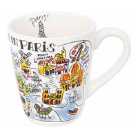 BECHER Paris in Bunt - 350 ml - Multicolor, Keramik (0.35L) - Blond Amsterdam