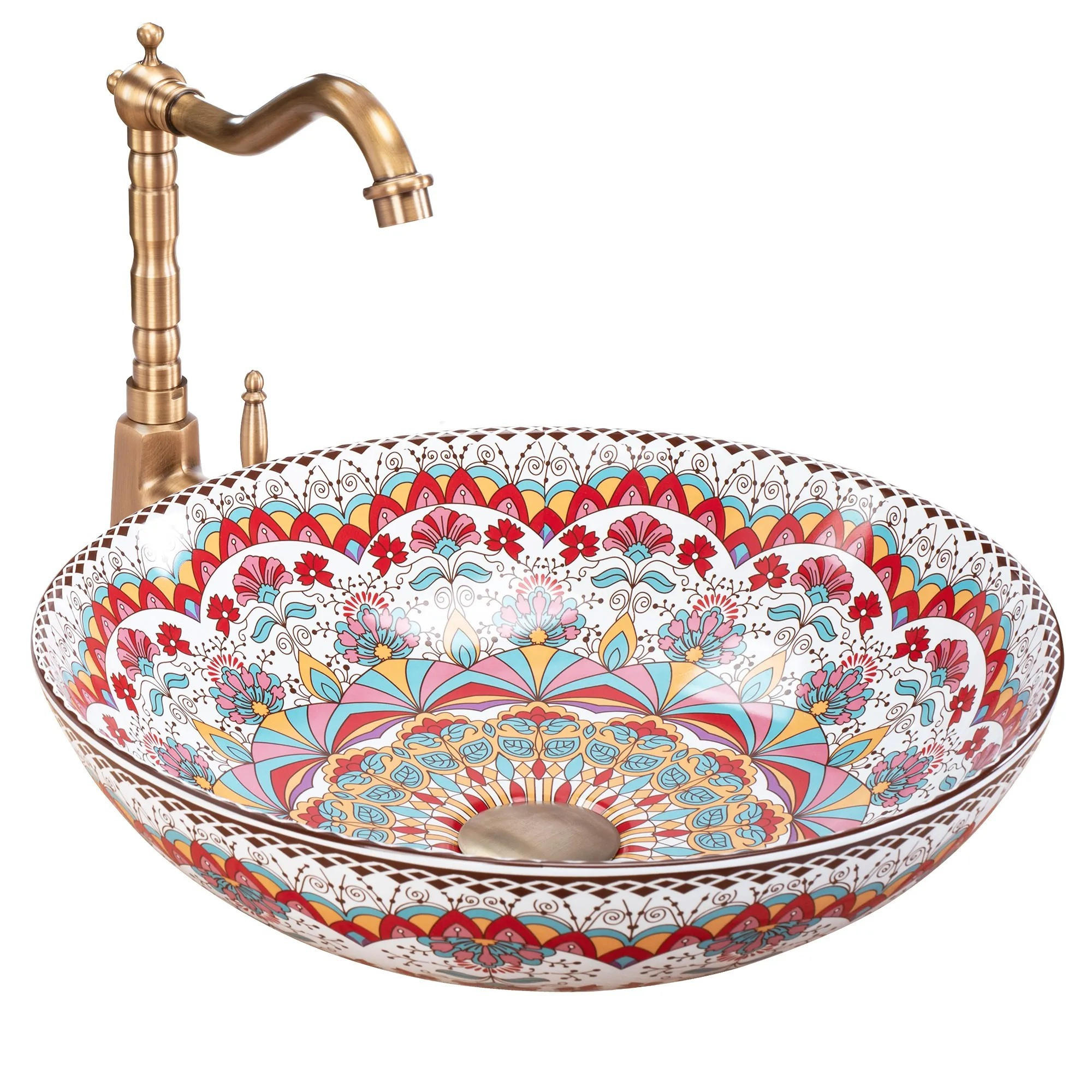 AUFSATZWASCHBECKEN Rea Peru - Multicolor, Keramik (40/11.5/40cm) - REA