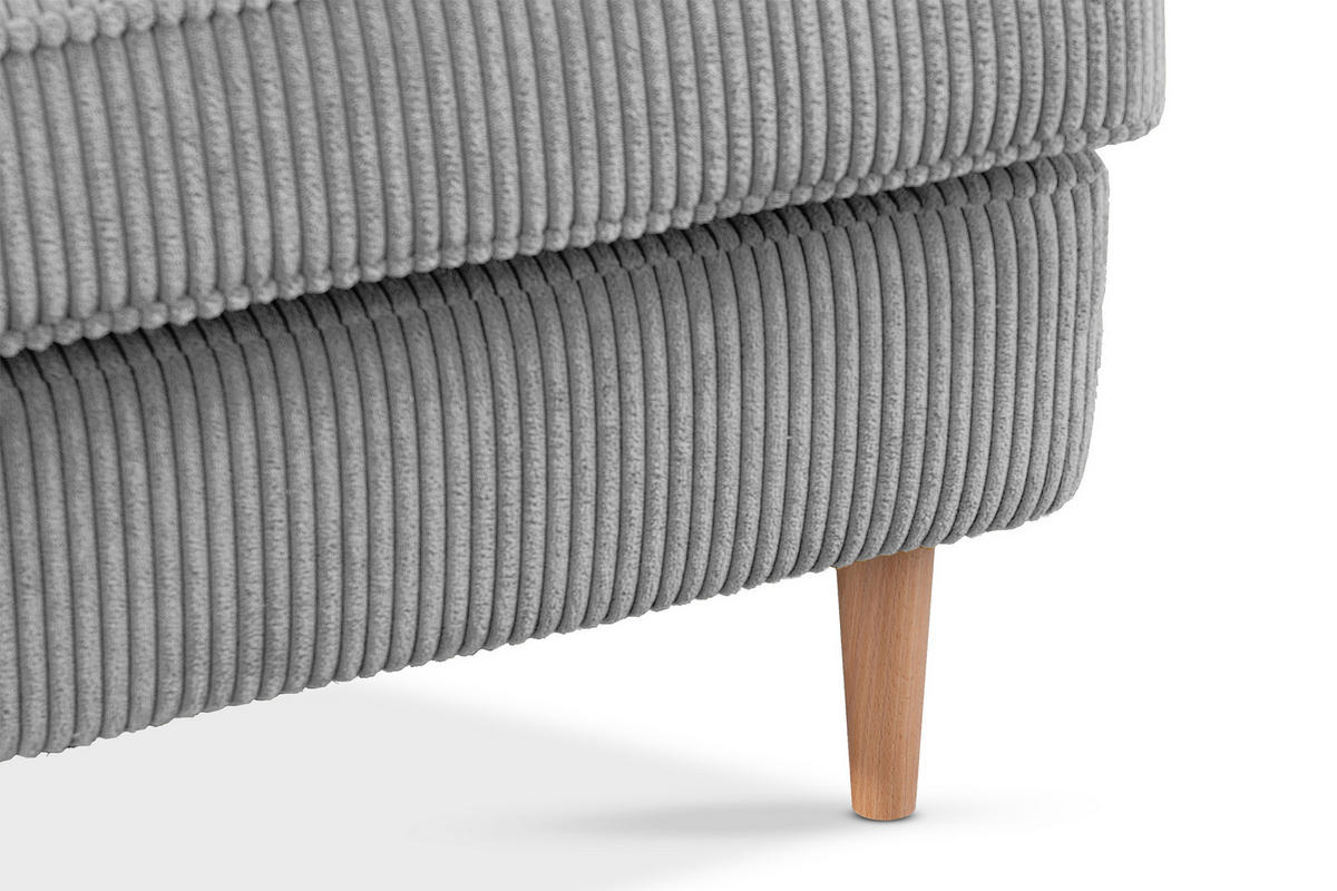 OHRENSESSEL STRALIS inklusive dekorativem Kissen, Grau - Hellgrau, Textil (82/108/80cm) - KONSIMO®