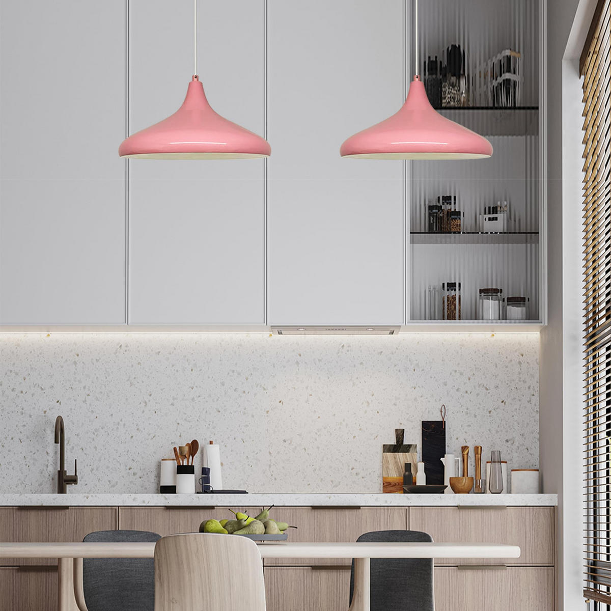 PENDELLEUCHTE Esstisch Champion 35/20 cm - Pink, Metall (35/20cm) - Bamyum