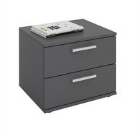 NACHTTISCH MAXIMA - Grau, Holzwerkstoff (45/37/38cm) - CARO-Möbel