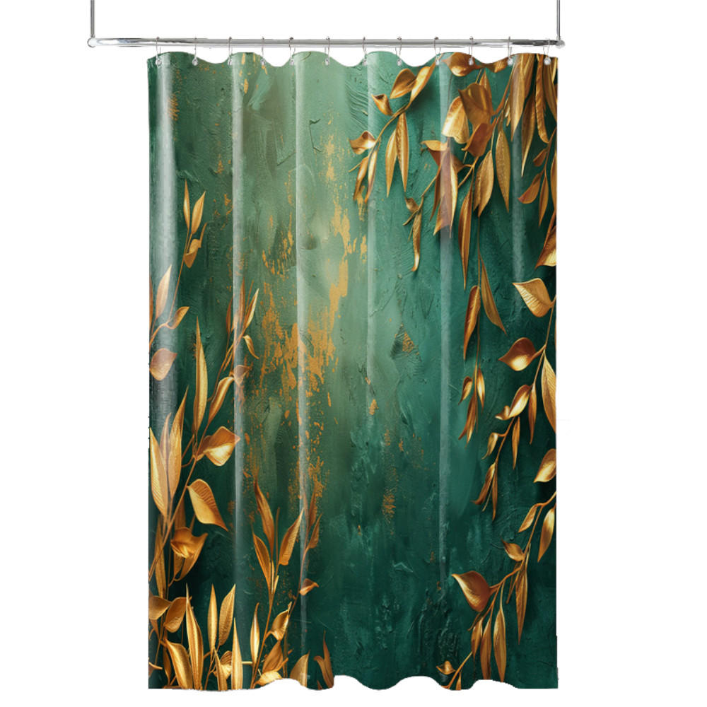 DUSCHVORHANG Greego 180 x 200 cm - Gelb, Textil (180/200cm) - Sanilo