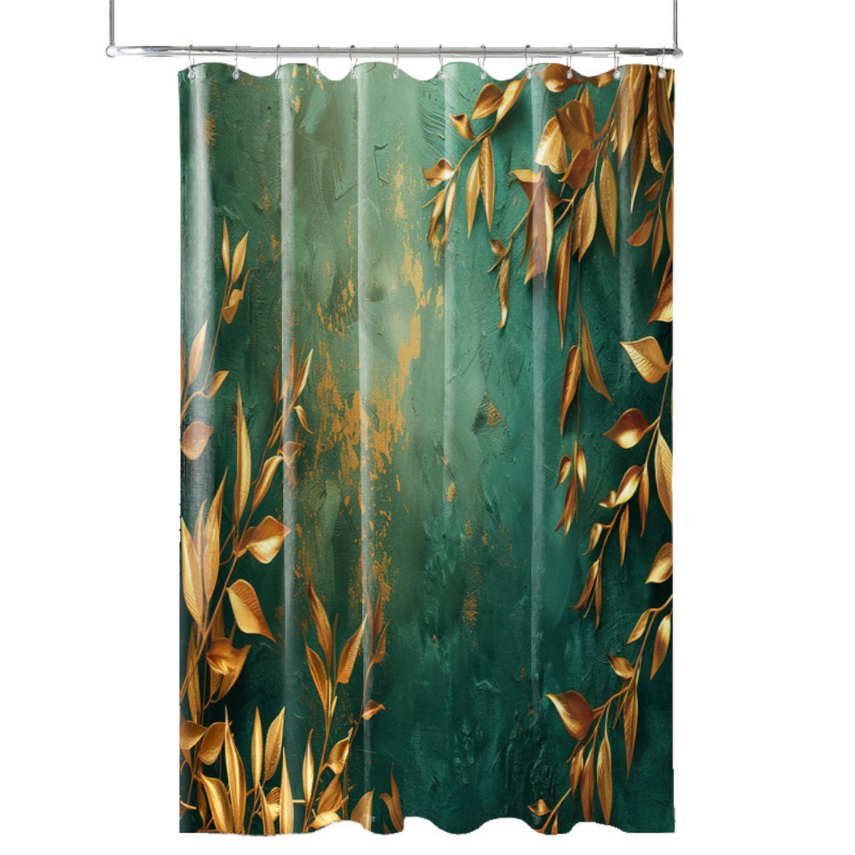 DUSCHVORHANG Greego 180 x 200 cm - Gelb, Textil (180/200cm) - Sanilo