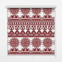 VNÚTORNÁ roleta - okenná roleta - roleta - 100x100 cm - Hnedý vzor - hnedá, plast (100/100/0.5cm) - TULUP