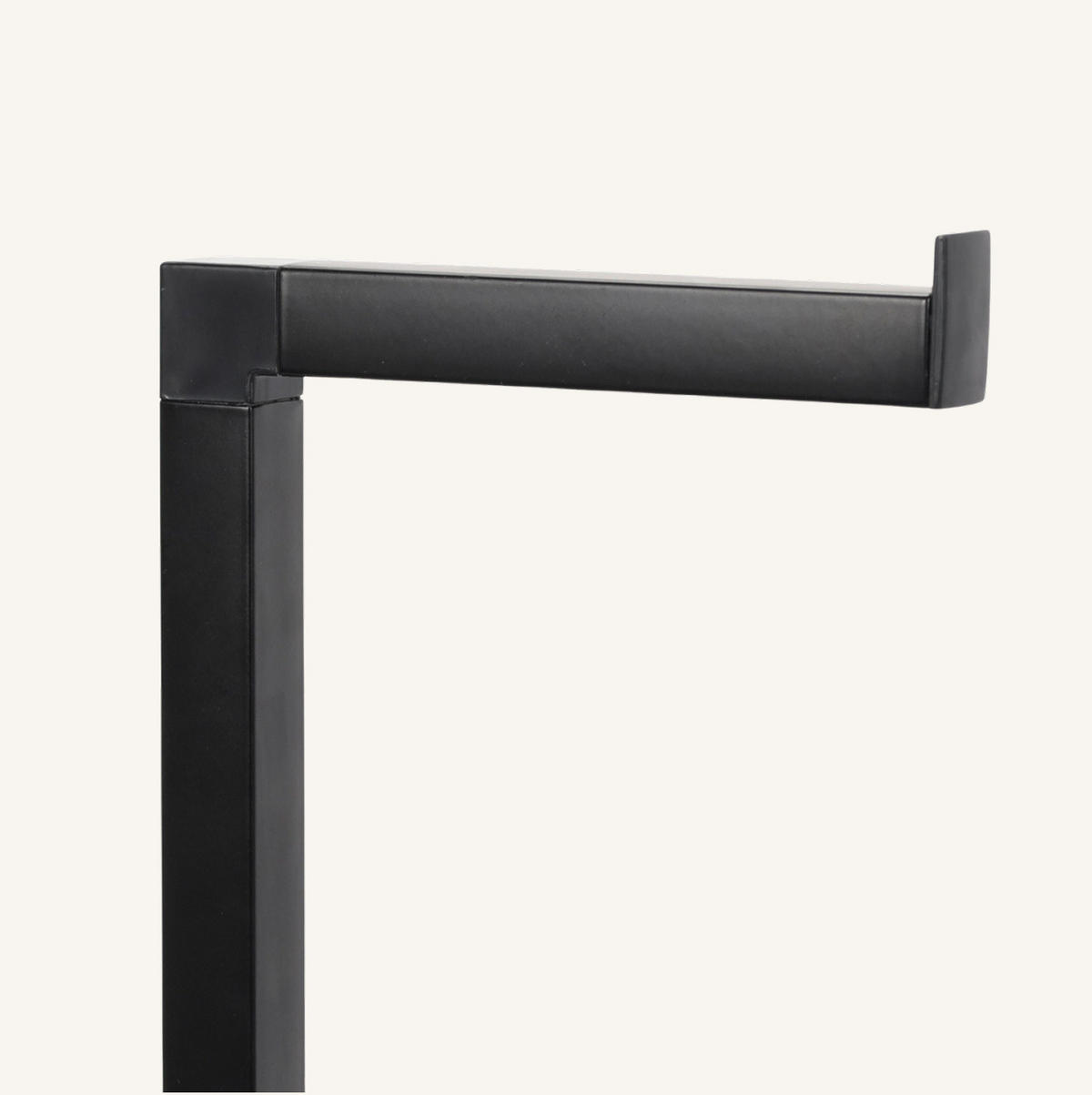 TOILETTENPAPIERHALTER Balvo mit Bürstenbehälter - Schwarz, Kunststoff (18/68.5/23cm) - NUXIO